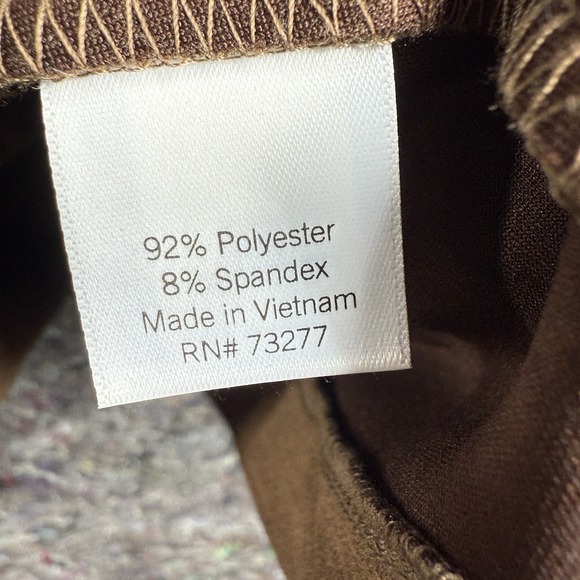 LC Lauren Conrad Moto Jacket Women 1X Brown Faux Suede Asymmetrical Zip - Picture 7 of 14